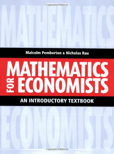 Mathematics for Economists