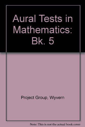 Aural Tests in Mathematics