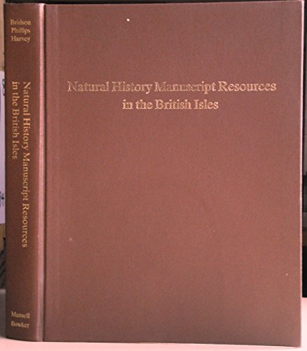 Natural History Manuscript Resources in the British Isles