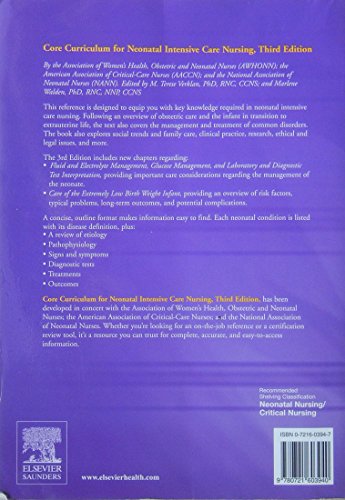 Core Curriculum for Neonatal Intensive Care Nursing