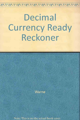 Decimal Currency Ready Reckoner