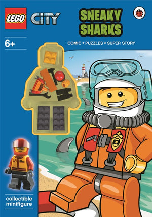 LEGO CITY: Sneaky Sharks Activity Book with Minifigure
