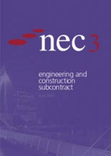 Nec3 Engineering and Construction Subcontract