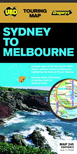 Sydney to Melbourne Map 245 5th ed