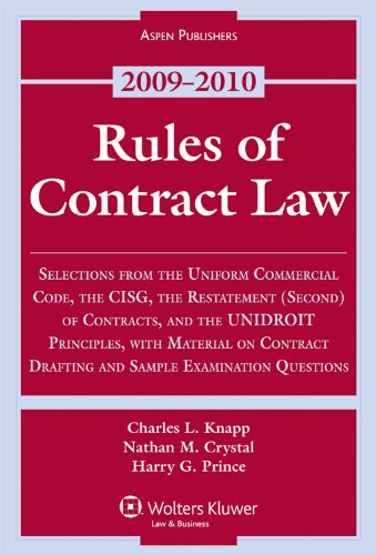 Rules of Contract Law, 2009-2010