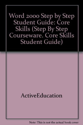 Word 2000 Step by Step Student Guide