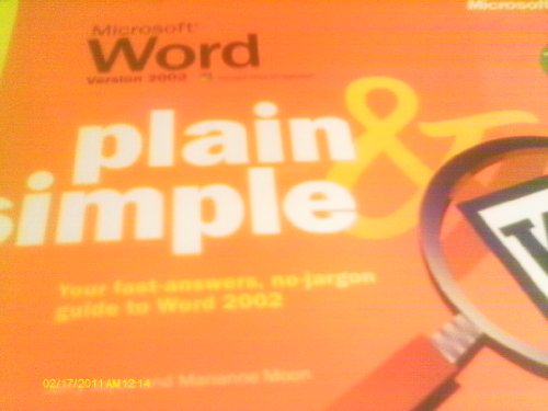 Microsoft Word Version 2002 Plain & Simple