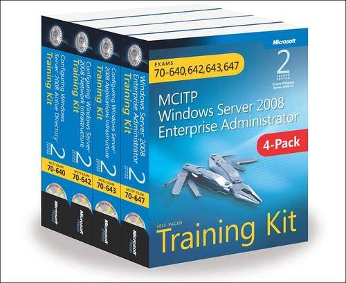 MCITP Windows Server 2008 Enterprise Administrator Training Kit 4-Pack (2nd Edition)