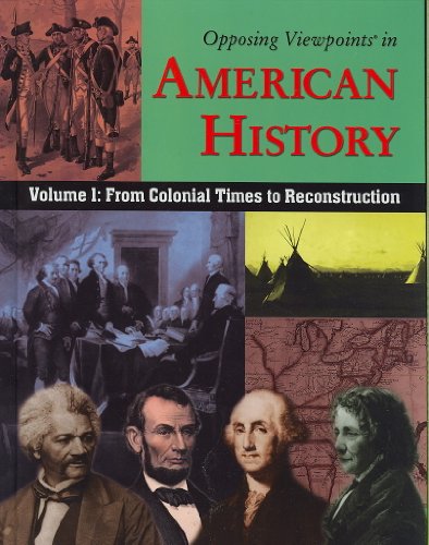 Volume 1: From Colonial Times to Reconstruction
