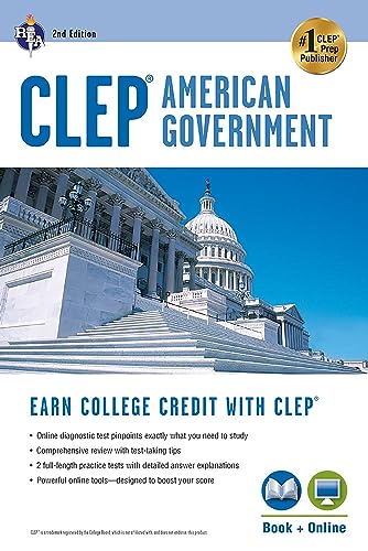 Clep(r) American Government Book + Online