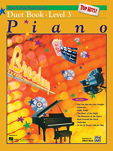 Alfred's Basic Piano Library Top Hits Duet 3