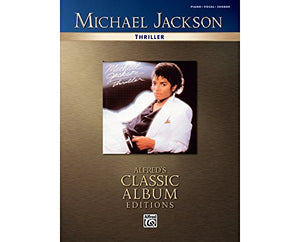 Michael Jackson-Thriller-Piano Vocal Guitar-Music Book-Alfred's Classic Album Editions