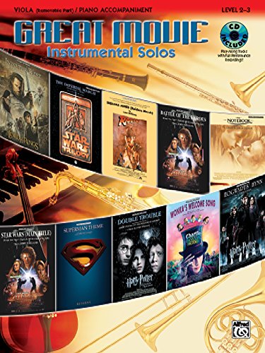 Great Movie Instrumental Solos for Strings: Viola (includes pull-out string part), Book, CD & Instrumental Part