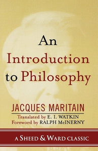 An Introduction to Philosophy 