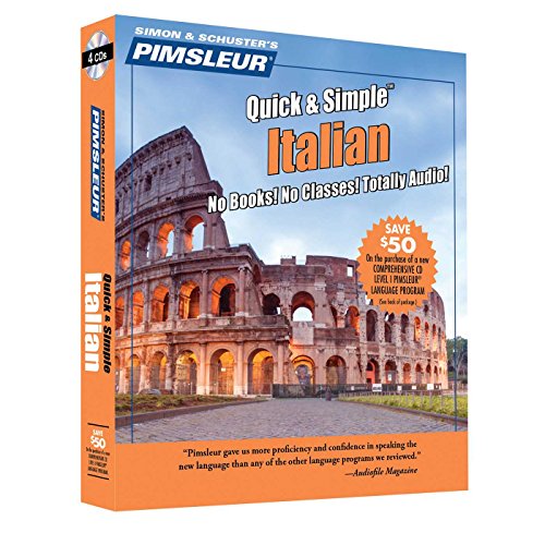 Pimsleur Italian Quick & Simple Course - Level 1 Lessons 1-8 CD
