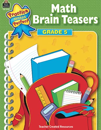 Teacher Created Resources 3755 Math Brain Teasers Grade 5