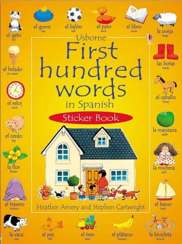 First 100 Words in Spanish Sticker Book