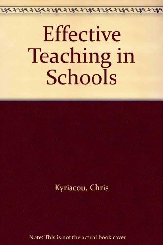 Effective Teaching in Schools