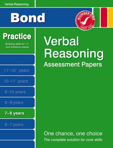 Bond First Papers in Verbal Reasoning 7-8 Years