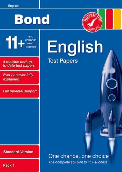 Bond 11+ Test Papers English Standard Pack 1