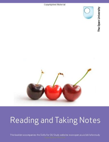 Study Skills: Reading and Taking Notes