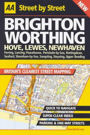 AA Street by Street Brighton, Worthing