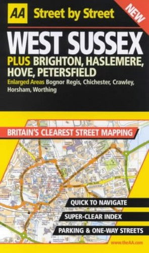 AA Street by Street Sussex, West