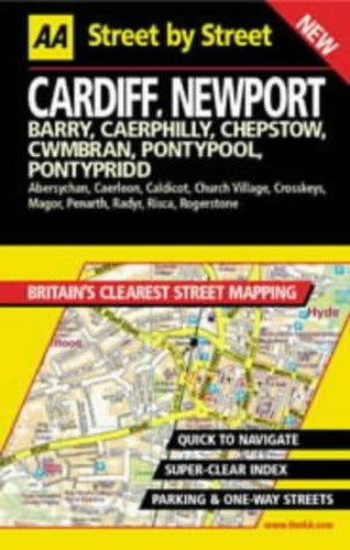 AA Street by Street Cardiff, Newport