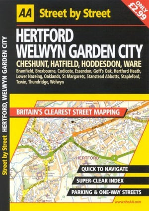 AA Street by Street Hertford, Welwyn Garden City