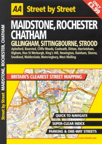 AA Street by Street Maidstone, Rochester, Chatham