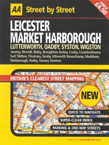AA Street by Street Leicester, Market Harborough