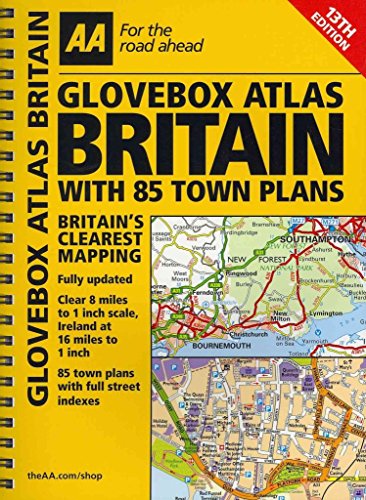 AA Glovebox Atlas Britain with 83 Town Plans