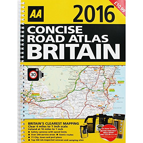 AA 2016 Concise Britain Road Atlas