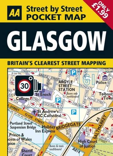 AA Pocket Map Glasgow