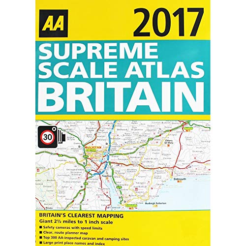 AA 2017 Supreme Scale Atlas Britain