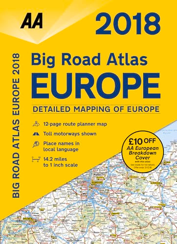 AA Big Road Atlas Europe
