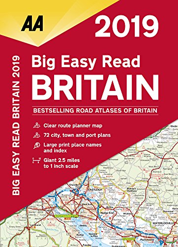 AA Big Easy Read Atlas Britain 2019