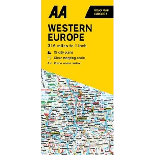 AA Road Map Western Europe