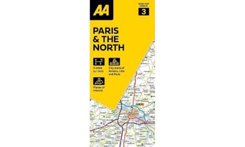 AA Road Map Paris & The North