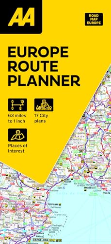 AA European Route Planner Map
