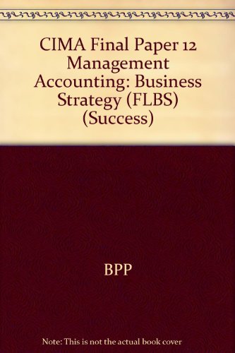 CIMA Final Paper 12 Management Accounting