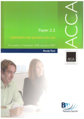 ACCA Paper 2.2 Corporate and Business Law