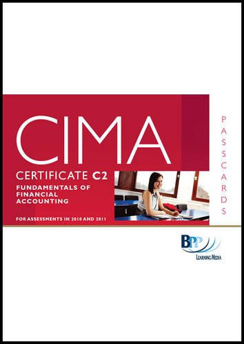 CIMA - C02 Fundamentals of Financial Accounting: Passcards