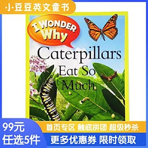 进口英文原版 I Wonder Why Caterpillars Eat so Much 毛毛虫为什么吃那么多东西
