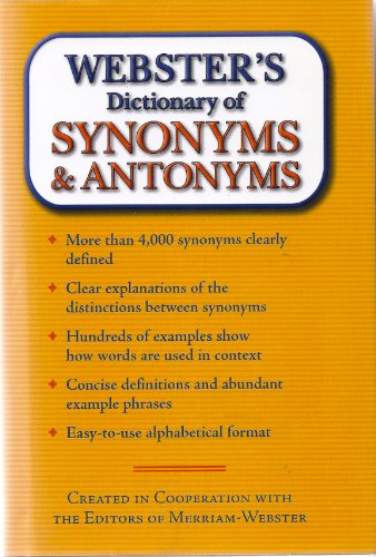 Webster's Dictionary of Synonyms & Antonyms