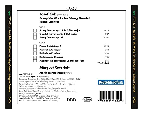 Suk:Complete String Quartets