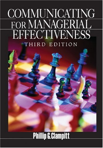 Communicating for Managerial Effectiveness