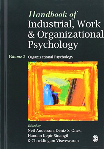 Handbook of Industrial, Work & Organizational Psychology