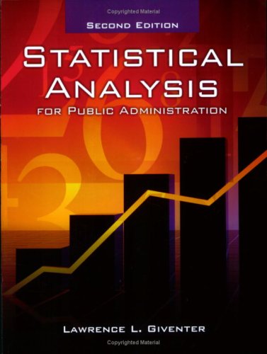 Statistical Analysis for Public Administration