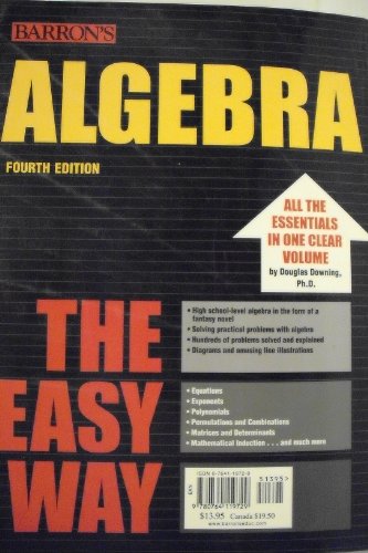Algebra the Easy Way